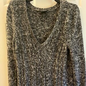 Lane Bryant Black and White Knit Sweater